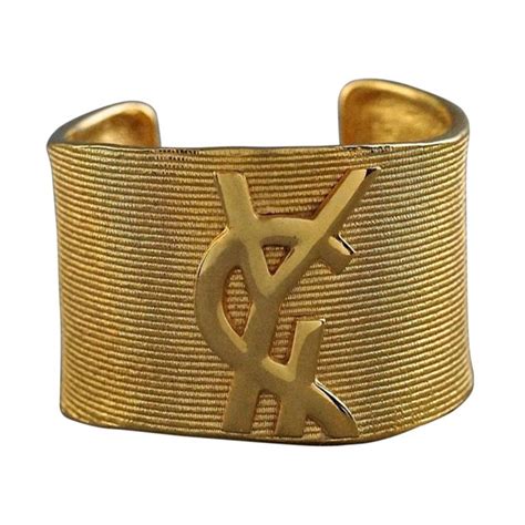 gold ysl braclet|yves saint laurent bracelet.